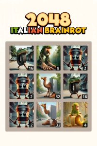 2048 Italian Brainrot Play game 2048 Italian Brainrot now!